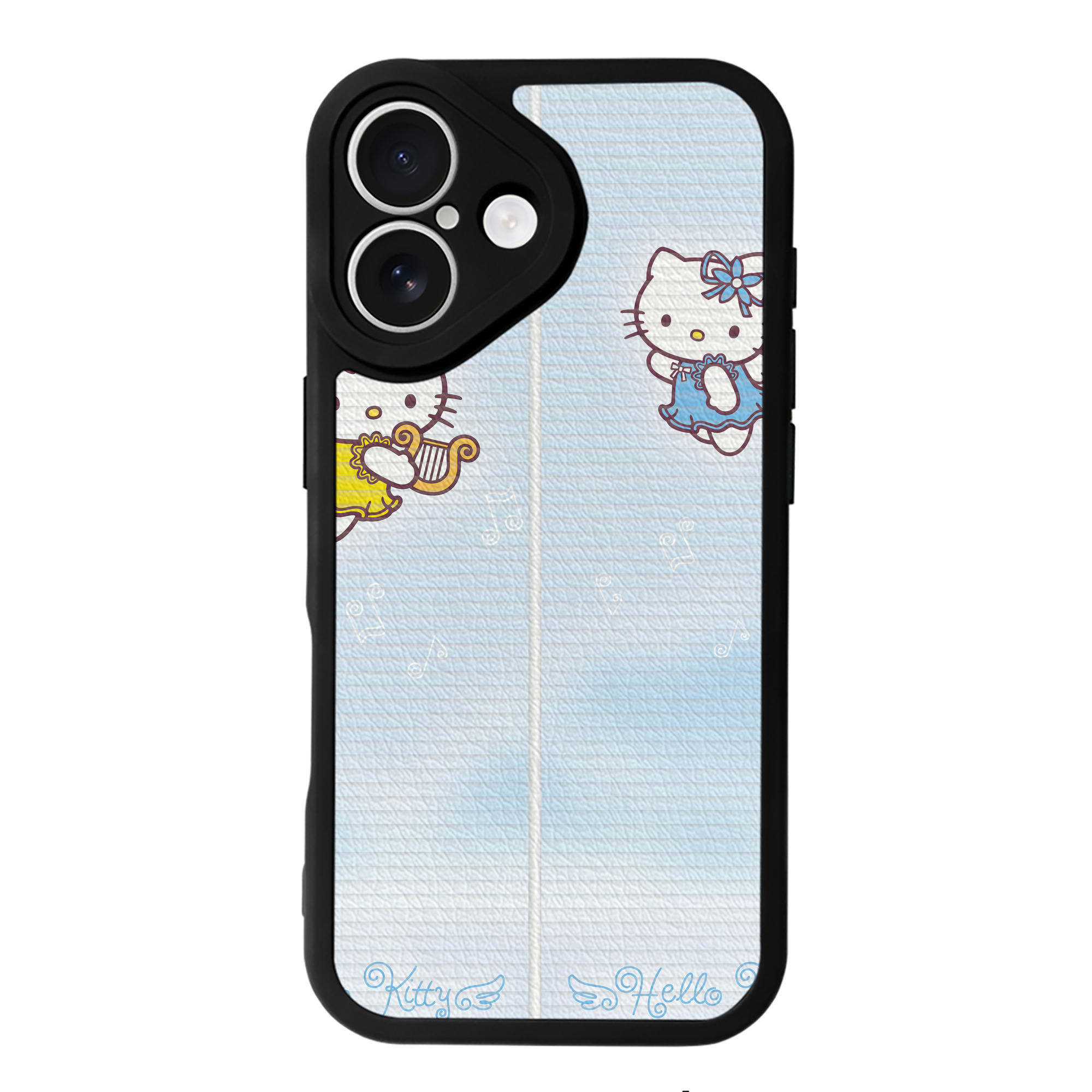 （画像用） Hello Kitty ハローキティ 【iPhone 16シリーズ対応】シリコンスマホケース（レザー調） 材質：シリコン